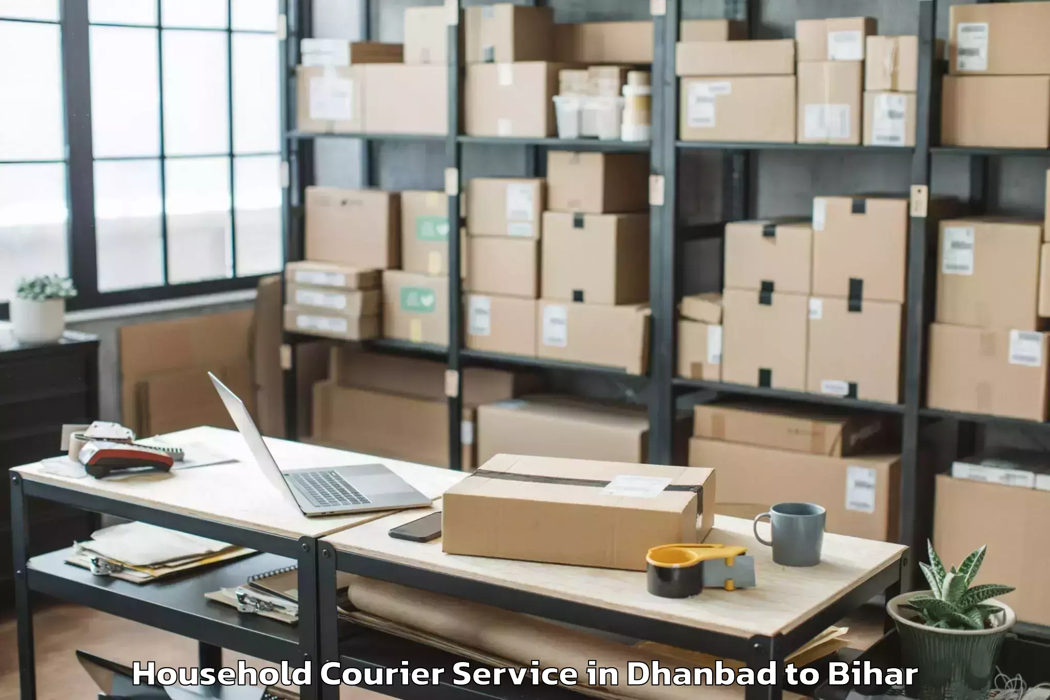 Hassle-Free Dhanbad to Laheriasarai Household Courier